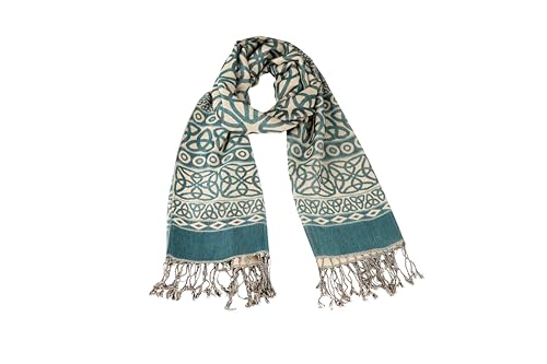 Briomhar Celtic Scarf for Women - Celtic Trinity Knot Scottish Gifts for Ladies