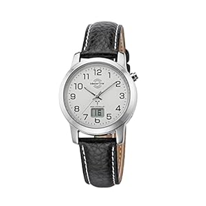 Master Time Funk Quarz Damen Uhr Analog-Digital mit Leder Armband MTLA-10295-12L