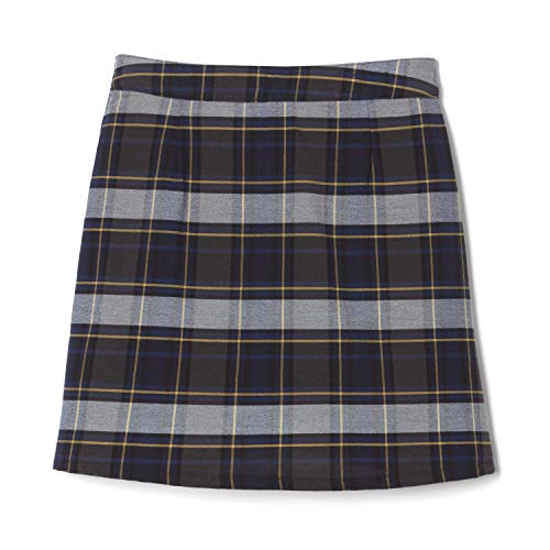 Image of French Toast Girls' Plaid Adjustable Waist Pleated-Front Two-tab Scooter