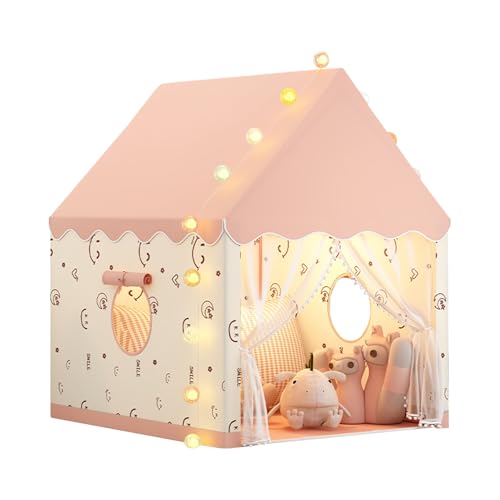 Ergocar Tente pour Enfants Intérieur De Plein Air Château Maison Gibier avec Nuage Léger à Balle Tapis Papillon Convient Aux Tout-Petits Garçons Et Filles