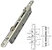 Gordon Glass® Sliding Glass Patio Door Lock, Mortise Type, 2-Point, 7-51/64
