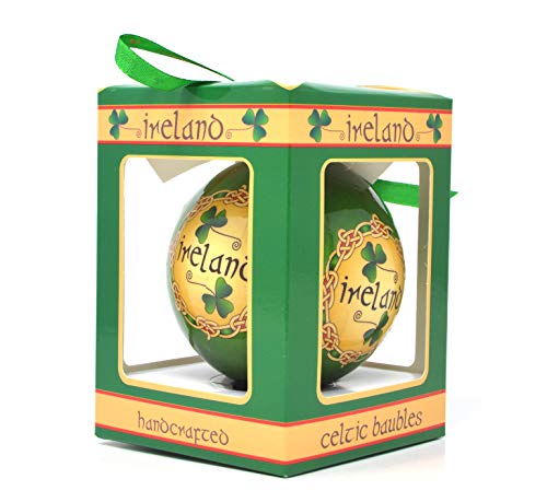 Irish Christmas Bauble, Multicolored, Measures 7.5 centimeter in diameter