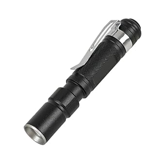 smars Pen Sized Mini Flashlight Pocket Clip Torch with Adjustable Focus for Doctors Medical penlight