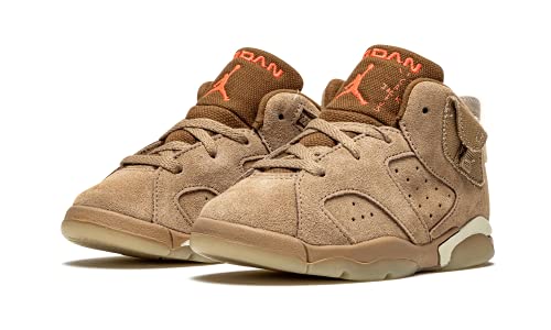 Jordan Toddler Air Jordan 6 Retro TD DH0692 200 Travis Scott - British Khaki - Size2