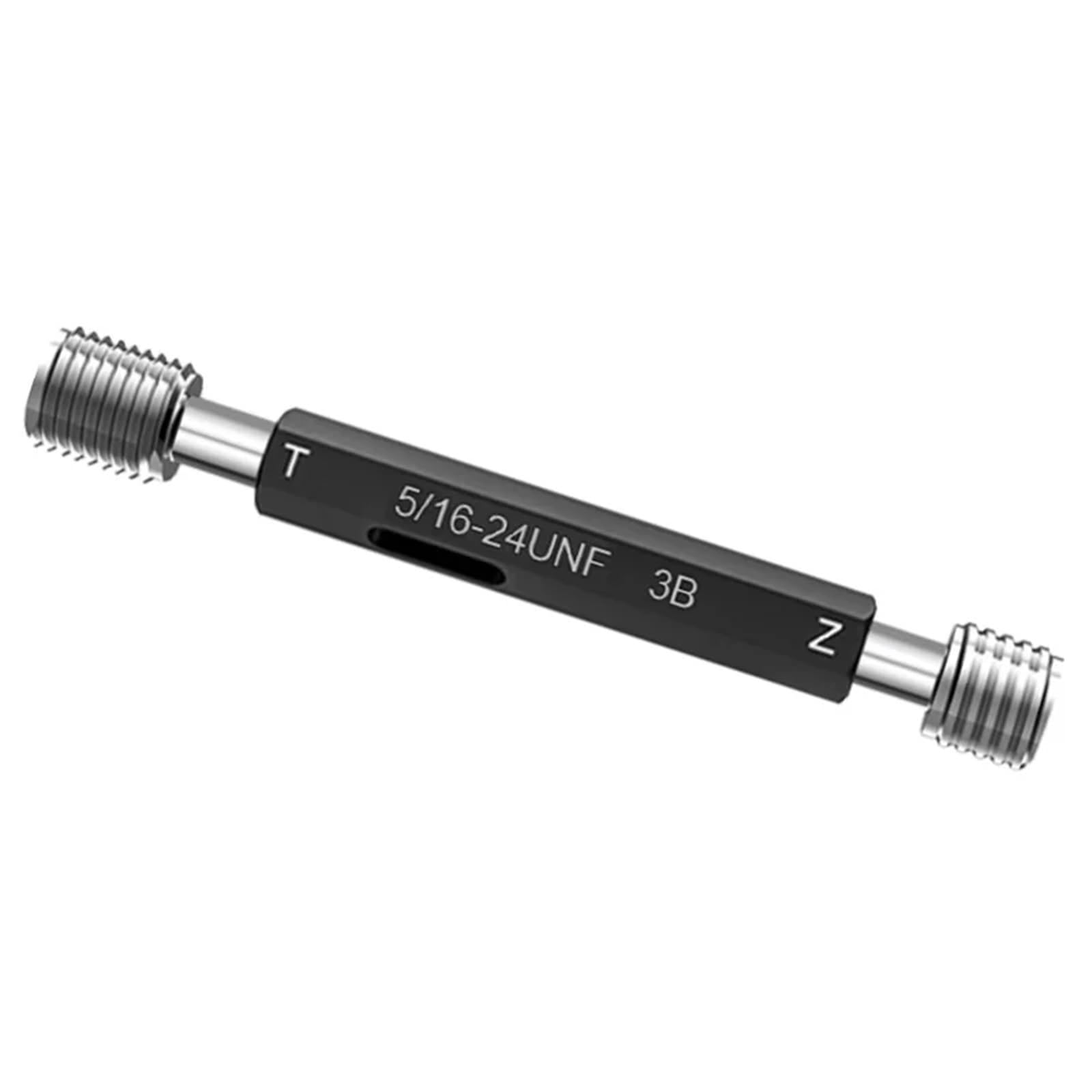 Medidor de rosca de acero Mer-cury Gage American Fine UNC UNF1/4 5/16 3/8 7/16 9/16 1/2 1-64 2-56 12-28 10-24 3B, 1 ud.(5I16-24UNF-3B)