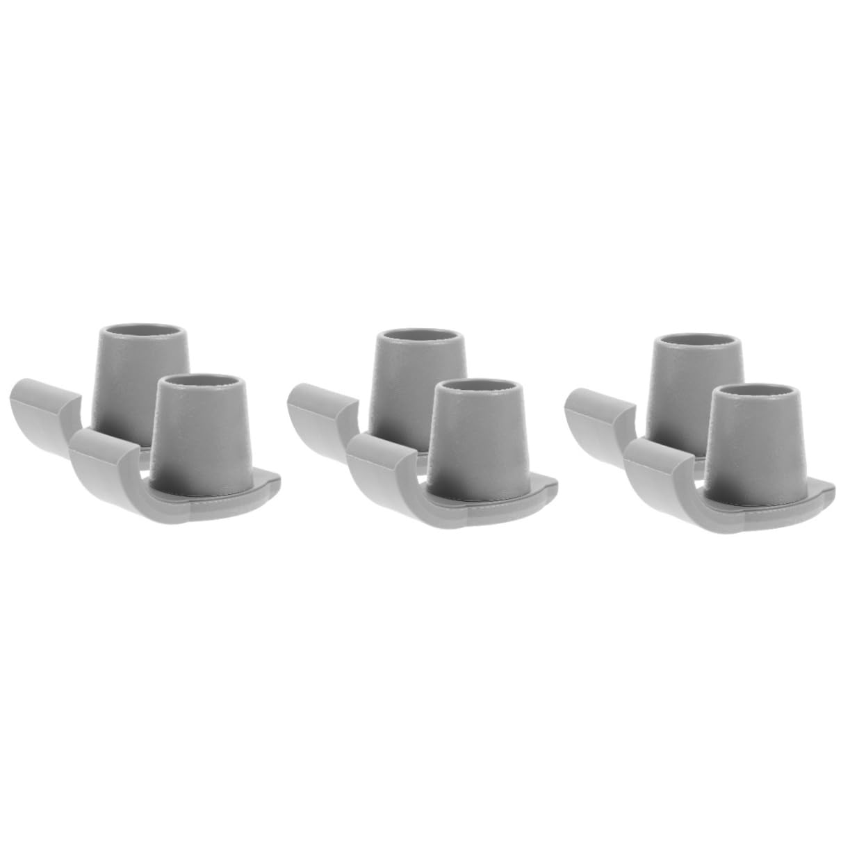 3 Series Cubierta De Pie De Caminante Accesorios Para Andador Acolchado Para Muletas Puntas De Bastón De Goma Almohadillas Para Muletas Caucho Grey 2 Piezas X 3
