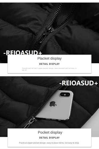 Image of Heated Hoodie for Men and Women,Heated Jacket with 3 Heating Levels, 9 Heating Zones Heated Down Hooded Coat