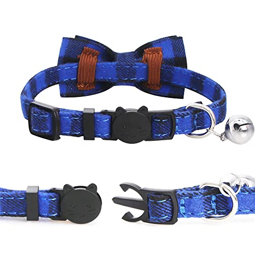 SLSON 4 Pack Cat Collars Breakaway with Bell Cat Collars with Cute Bowtie for Pet Kitten Cats and Small Dogs Pets… - Image 3