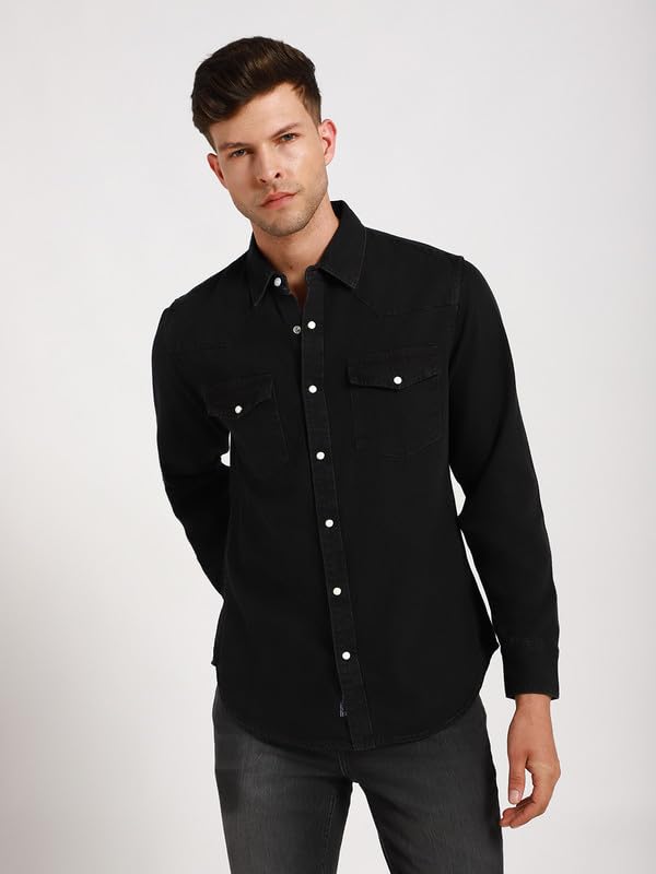 Image of Dennis Lingo Men's Rayon Blue Printed Relaxed Fit Cuban Collar Half Sleeve Casual Shirt