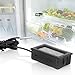 ACEIRMC Black Digital LCD Thermometer Temperature Monitor with External Probe for Fridge Freezer Refrigerator Aquarium -Fahrenheit (Centigrade 2M)