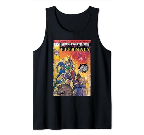 Débardeur Marvel Eternals imprimé couverture de comic pour une tenue rétro de l'été