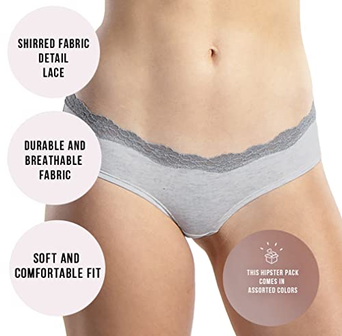 Image of Emprella Cotton Underwear for Women, Seamless Women's Underwear Pack, Cheeky Hipster Panties