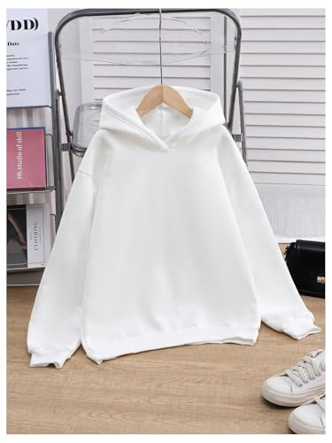 Floerns Girl's Cheetah Hooded Sweatshirts Number Print Long Sleeve Pullover2