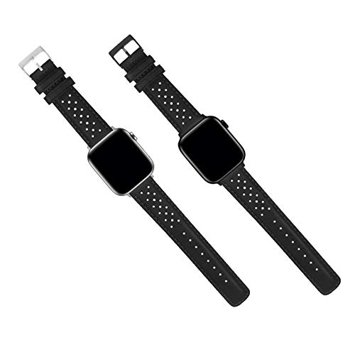 Image of BARTON WATCH BANDS - Horween Leather Watch Bands Compatible with Apple Watch Models - 1, 2, 3, 4, 5, 6, 7, 8, 9, 10, SE, Ultra & Ultra 2