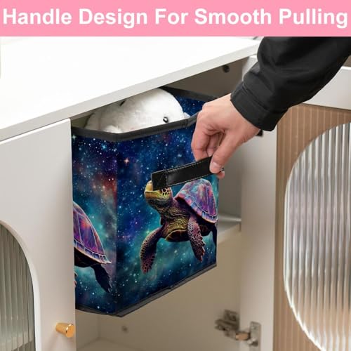 Boîte de rangement vêtement pour armoire encombrée cube en tissu Oxford pliable - 6