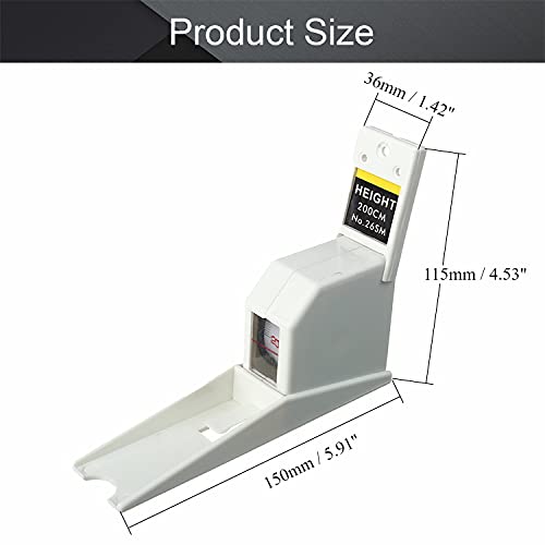 Metro de altura blanco para pared 200 cm miniatura 2