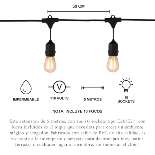 Serie de luz vintage 20 Imagen adicional