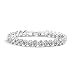Mariell 6 3/8" CZ Wedding Bridal or Prom Tennis Bracelet - Petite Size, Perfect for Smaller Wrist.