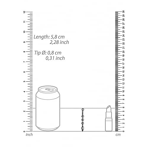 Shots Ouch! Urethral Sounding - Metal Plug - 8mm - Afbeelding 4
