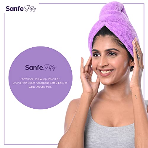 Image of sanfe Selfly Stunner Microfiber Hair Wrap Towel, White