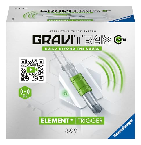 Ravensburger GraviTrax Power Element Trigger. Elektronisches Zubehör für Kugelbahnen für Kinder ab 8 Jahren. Kombinierbar mit Allen GraviTrax Produkten und -Linien