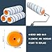 Paint Roller with Extended Detachable Pole Handle, Household Wall Painting Tool, Paint Roller Set for Walls and Ceiling, Paint Roller Brush Easy to Install and Remove (Total Length:7.2feet)