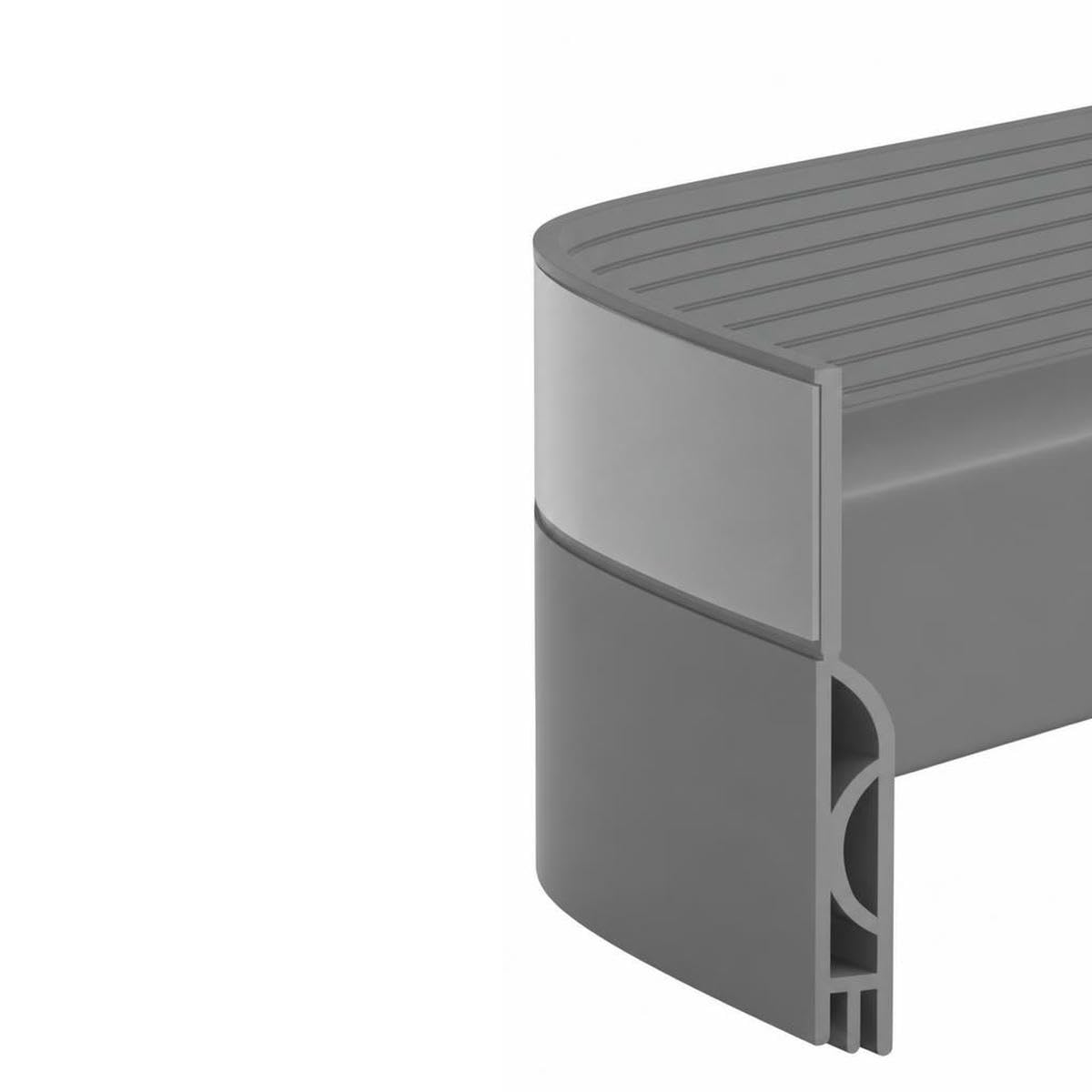 1/2M Door Draft Stopper Door Sweep for Bottom of Door Weather Stripping Door Bottom Seal Blocker Air Noise Under Door Gap Filler-2m-Gray