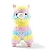 Uni-Wert Arcoiris Alpaca de Peluche 20 cm Llama Suave Lindo Alpaca Juguete de Peluche Muñeca Niños Alpaca Animales de Peluche Bebé Rainbow Alpaca