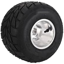 KIMISS Go Kart Tire with Rim 11x7.10-5 Solid Rear Wheel Assembly for ATV UTV SxS Cart