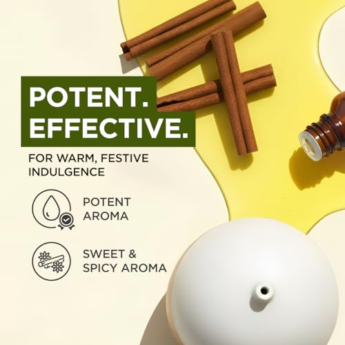 Image of 100% Pure Cinnamon Bark Essential Oil - 0.34 Fl Oz - Cinnamon Oil for Hair, Skin, Diffuser, Aromatherapy & DIY Candle Making Scent