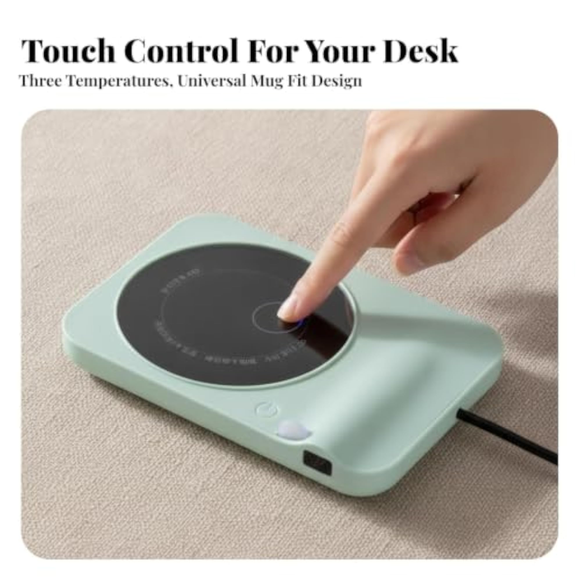 Drink Warmer for Cups with Touch Control Automatic Shutoff