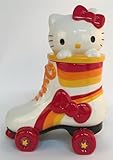 Blue Sky Clayworks Hello Kitty Roller Derby Cookie Jar, 8.25' L x 4.75' W x 10.25' H created