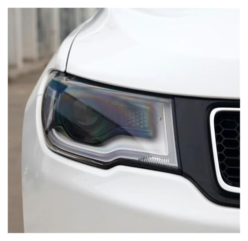 Cache lentille phare droit pour Jeep Compass 2017-2020 en verre transparent
