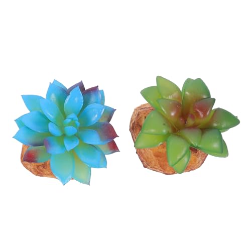 BESPORTBLE Emulated Plants Adornment Set Fake Succulents for Outdoor Plants Decoration