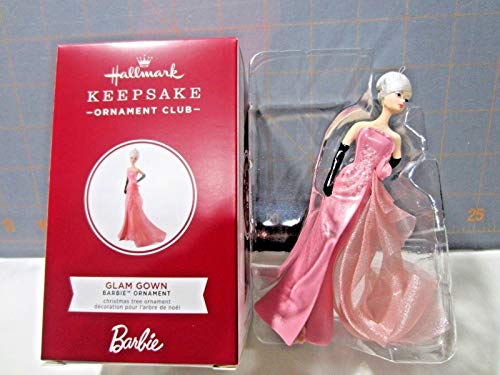 Hallmark Keepsake Ornament Club Exclusive Glam Gown Barbie Porcelain 2018