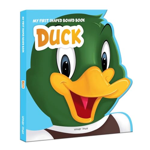 Image of My First Shaped Board book - Duck, Die-Cut Animals, Picture Book for Children