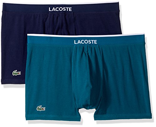 Lacoste Men's 2-Pack Colours Cotton Stretch Trunk