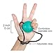 Secure Stress Balls on a String - for Stress Relief, Hand Exercise, Strengthening, Rehabilitation - Soft, Medium and Firm Stress Balls with Exercise Guide - No Falling or Rolling Away (3 Balls Set)