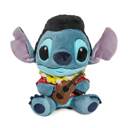 Disney Lilo and Stitch - Collectible Blue Hawaii Elvis Stitch 8 Inch Stuffed Plush Phunny Figure, by Kidrobot
