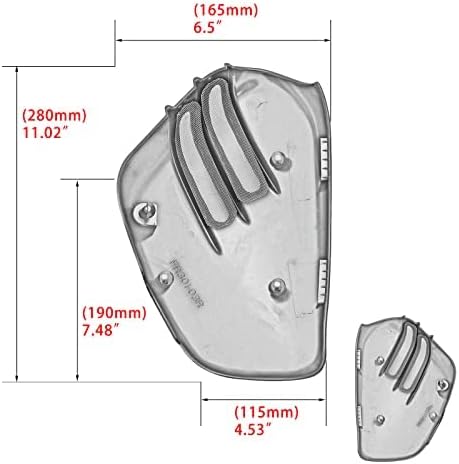 Miniatura 5 de Cubiertas de carenado lateral de batería izquierda y derecha para motocicleta Triumph Bonneville Bobber 2017-2022 Bonneville Bobber Black 2018-2022