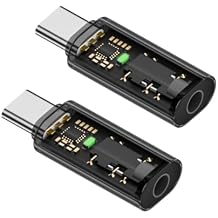 USB C to 3.5mm Audio Headphone Adapter, Typc C to 3.5mm Aux Adapter Zinc Alloy Adapter