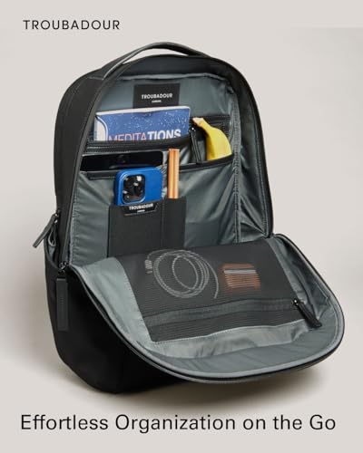 Image of Troubadour Apex 3.0-22L Premium Laptop Backpack - Ergonomic & Water Resistant - Designed for Work and Travel - Black