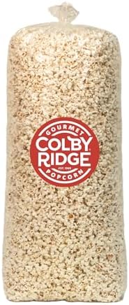 Colby Ridge Fluffy White Bulk 18 Gallon (288 Cups) Gourmet Craft Popped Gluten Free Popcorn Bulk Sized Large Gift Party Bags