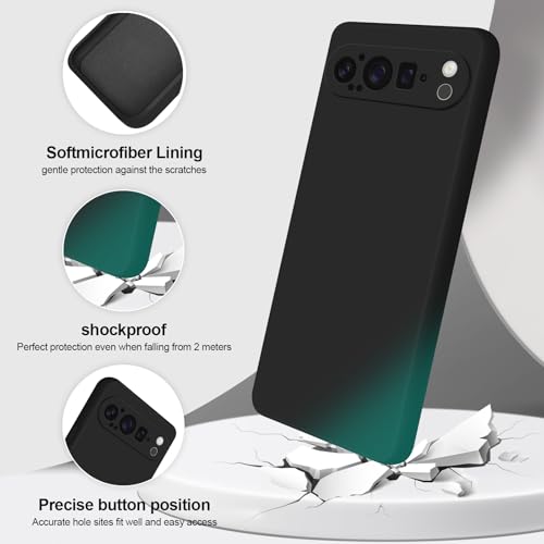 GiiYoon Case Compatible with Google Pixel 9 Pro, Silky-Soft Touch Full-Body Protective Phone Silicone Case - Image 2