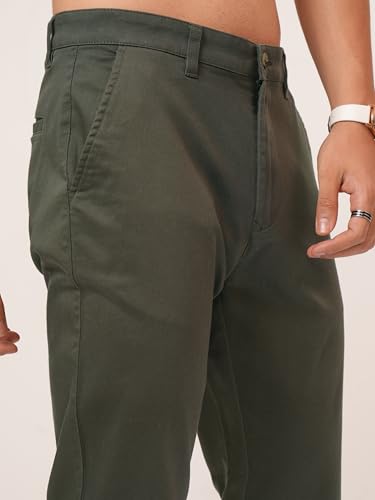 Image of Highlander Men's Slim Fit Formal Trousers | Ankle Length |Smart Trousers for Men | Chino Trousers for Men|Elegant Design | Comfortable Fabric for Daily Work & Formal Occasions