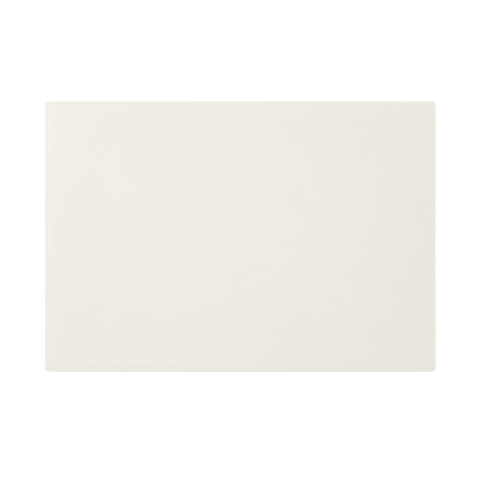 Eglooh - Mercurio - Desk Pad for Office Made of White Leather - Desk Mat cm 50x35 - Large Mouse Mat with Handmade Stitchings and Non-Slip Bottom - Made in Italy โ image 1