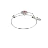 Alex and Ani Halos & Glories, Cheerleading Shiny Silver Bangle Bracelet