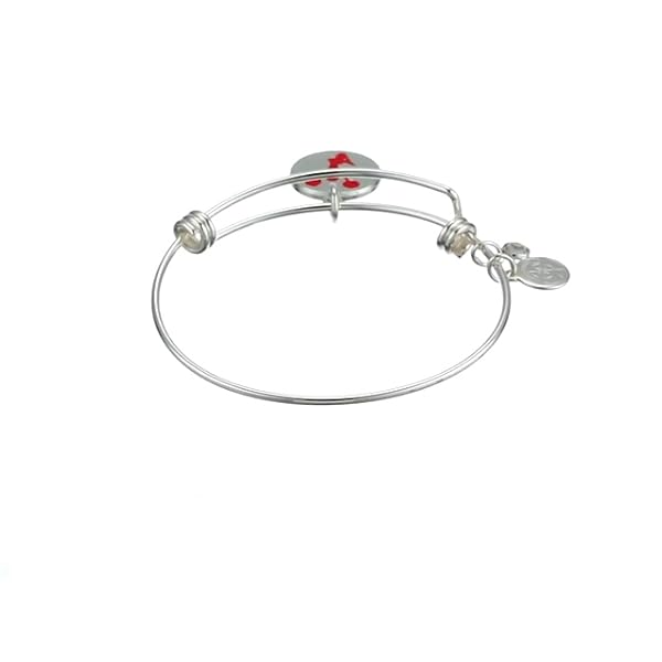 Alex and Ani Halos & Glories, Cheerleading Shiny Silver Bangle Bracelet