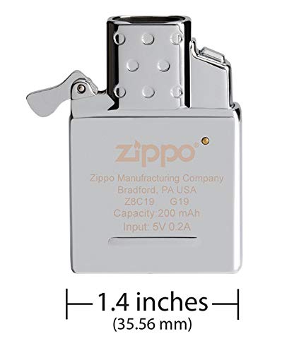 Encendedor Recargable Zippo Insert Metal Plateado miniatura 3