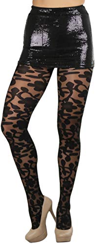Image of ToBeInStyle Women's Sheer Floral Lace Full Length Leggings